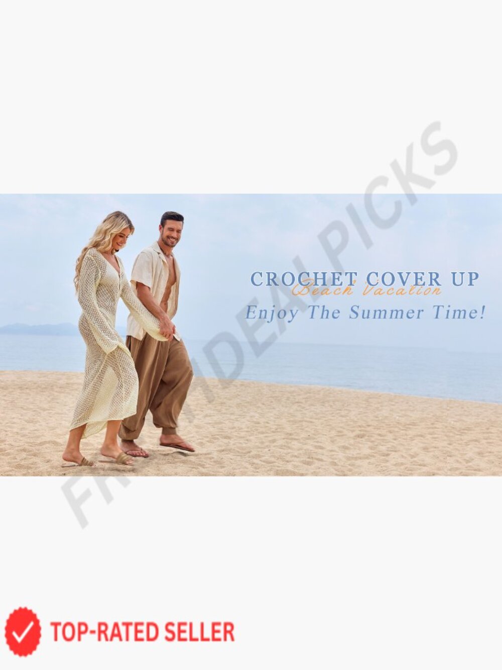 Sexy V-Neck Crochet Maxi Cover Up Dress Beach Vacation Long Sleeve Bodycon Knit - Picture 6 of 7